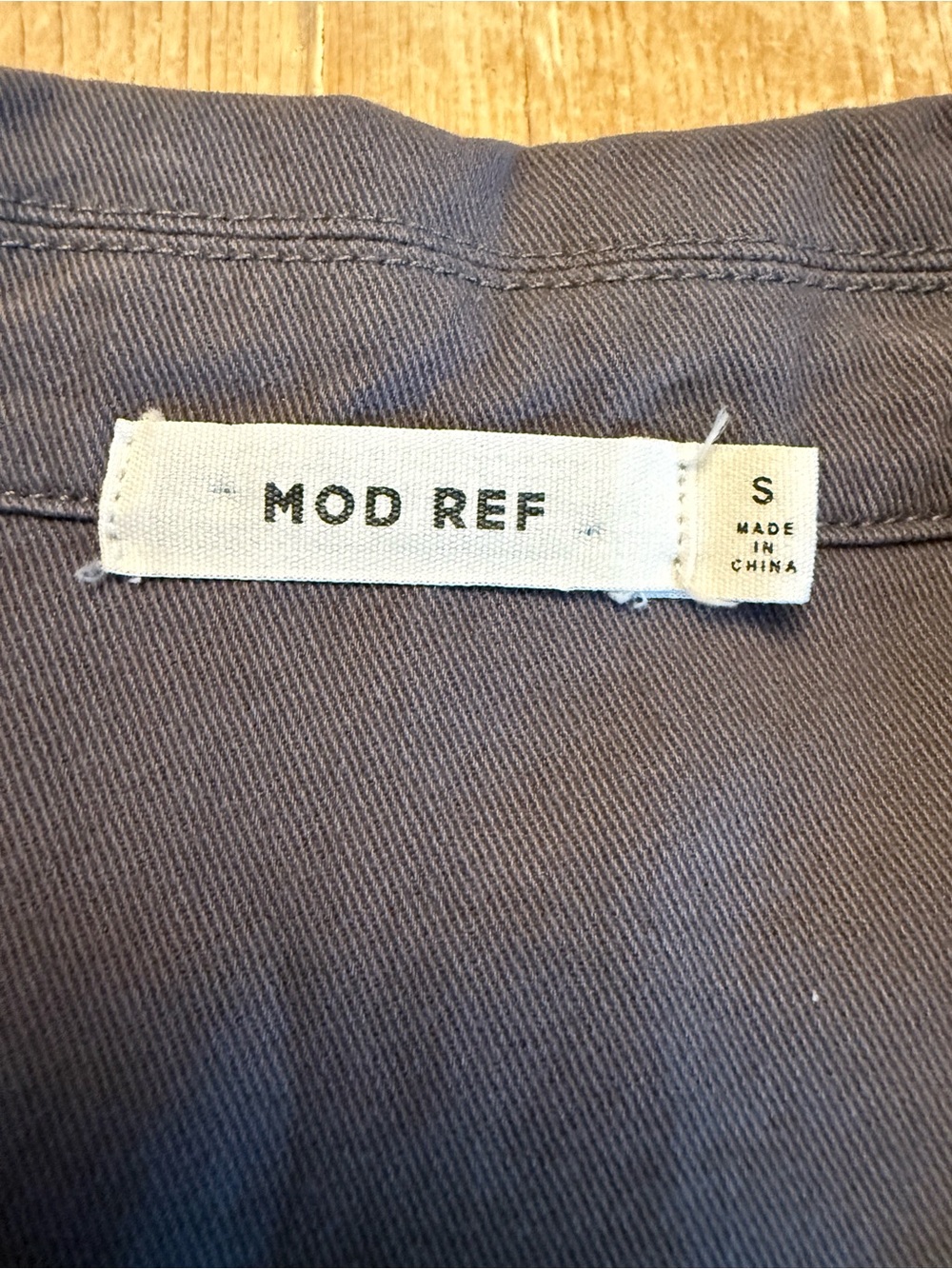 Mod Ref Soft Blue Utility Button-Front Chore Jacket S - Picture 3 of 9